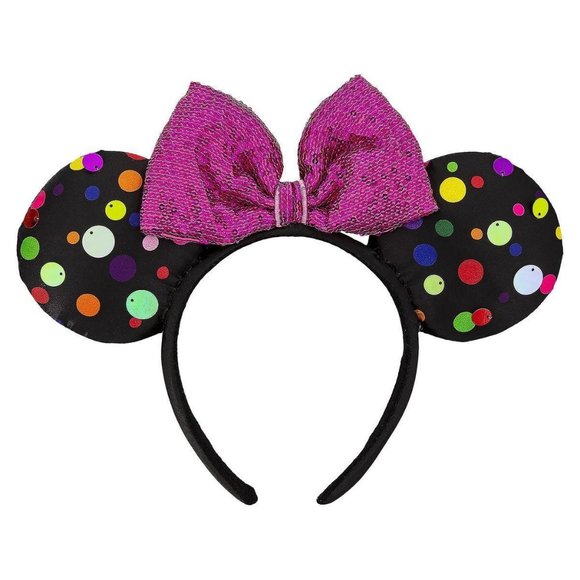 Disney Accessories - Disney Minnie Colorful  Polka Dot Ears Headband